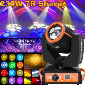7R 230W Zoom Moving Head Beam Sharpy Light Prism Gobo Strobe DMX DJ Stage Light - Picture 1 of 12