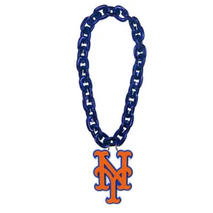 New York Mets MLB Fan Chain 3D Foam Necklace 5 Colors! - Picture 1 of 1