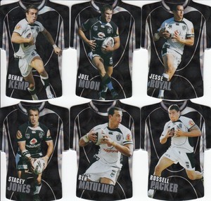 2009 Select NRL Classic Series - Holofoil-Die-Cut-Jersey WARRIORS Team Set (6)