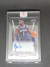 Zion Williamson Flashback Auto 2021-22 Panini Prizm On Card Auto