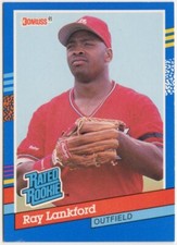 1991 Donruss Ray Lankford RC Rookie St. Louis Cardinals #43