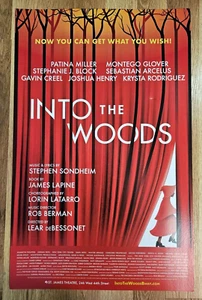 INTO THE WOODS Broadway Musical Window Card Poster - Picture 1 of 3