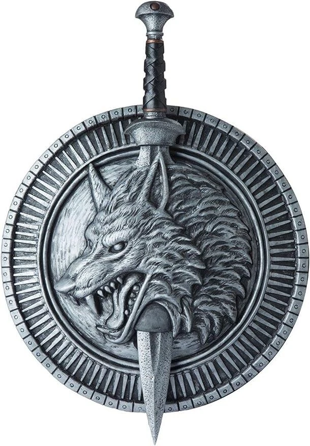 Accesorios de Disfraz de Guerrero Escudo y Espada Maestro Lobo Foto 1 de 1