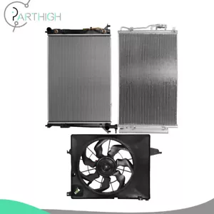 Kit de ventilador de refrigeración y condensador de radiador para Kia Sorento 2011 12-2013 - Imagen 1 de 17
