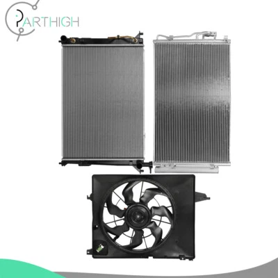 Cooling Fan and Radiator Condenser Kit For 2011 12-2013 Kia Sorento - Image 1 of 4