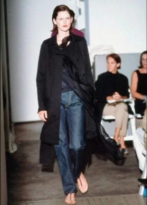 Nuevo Archivo Vintage HELMUT LANG Clásico Denim 100% Algodón XXS XS 24 Italia Foto 1 de 4