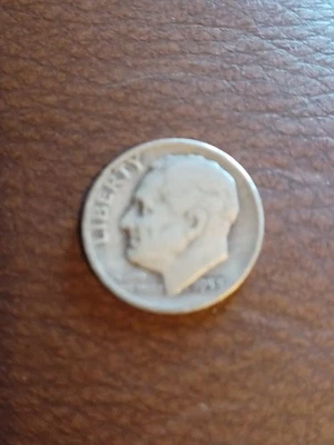 1953 D Roosevelt Dime 90% 银色 — 第 1/2 张图片
