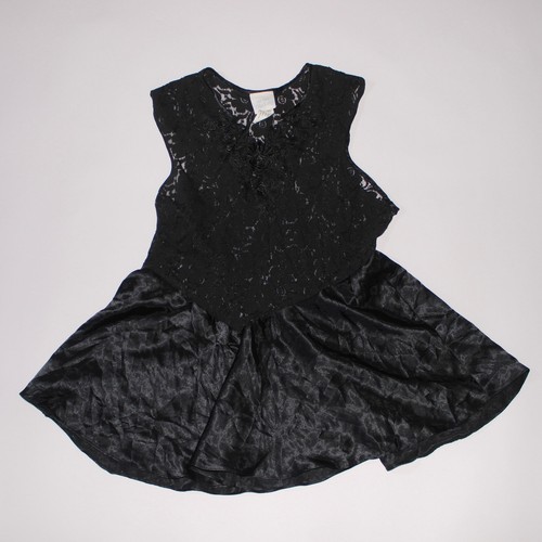 UNDERCOVER Vintage Secret Treasures abito ballerina nero slip con top in pizzo taglia XL