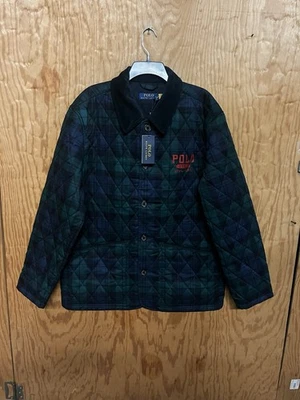 Abrigo de granero Polo Ralph Lauren para hombre grande cuello de pana $498 Foto 1 de 4