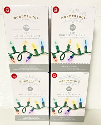 Mini Cadena de Luces LED Multicolor Wondershop 100 unidades - 20' 7" Interior y Exterior Foto 1 de 4