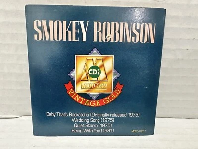 1989 Smokey Robinson Motown Collectables Vintage Gold Mini Album CD3 3” - Image 1 of 4