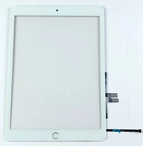 Vitre avant écran tactile + bouton home et adhésif iPad 9 10.2" 2021 A2603 A2604 - Photo 1/5