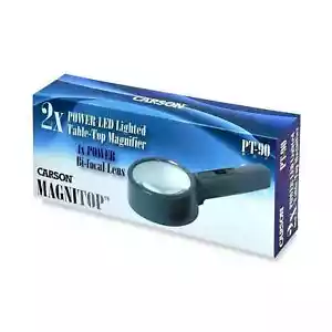 Lupa LED 2x Lente Acrílica 4x Punto Luz Bifocal Carson PT-90 MagniTop - Imagen 1 de 3