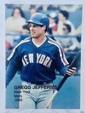 Gregg Jefferies Mets 1989 Broder Rookies Superstars RARE UNLICENSED CARD #3
