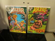 KAZAR THE SAVAGE JUNE #15 -16 LOT MARVEL 1982 BAGGED BOARDED