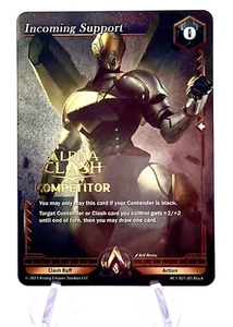 "Alpha Clash JCC - The Awakening - TARJETA DE LA COMPETENCIA - ""Soporte entrante"" ¡COMO NUEVA! - Imagen 1 de 2