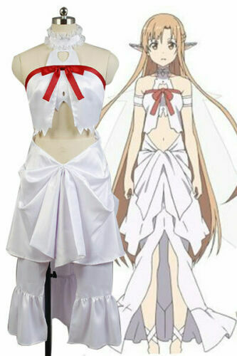 cosfun Sword Art Online Yuuki Asuna Cosplay Costume mp003072