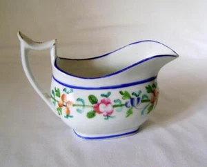 New Hall Porcelain Cream Jug: Floral Decoration pattern # 1820: C.1818 - Picture 1 of 8