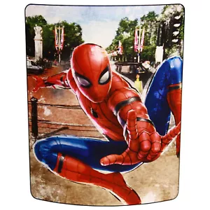 Marvel Comics Spiderman Blanket Warm Soft Super Throw 46" x 60'' - Picture 1 of 1