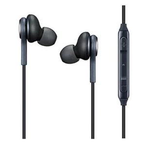 For Samsung Galaxy S8 S9 Plus Edge Note 8 9 EarBuds Headphones Headset Black - Picture 1 of 4