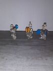 Waterford Crystal Miniature Clown Figurines Lot of Three