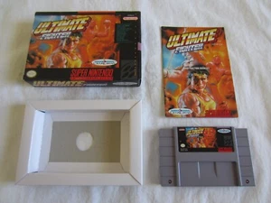 Ultimate Fighter (SNES) Super Nintendo CIB scatola completa 1994 Culture Brain RARO - Foto 1 di 16
