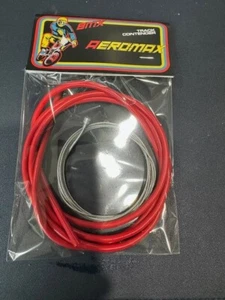 ! CAVO FRENO BICICLETTA VINTAGE CAVO LUNGO ROSSO ANTERIORE O POSTERIORE ATB RACCORDO BMX - Foto 1 di 4
