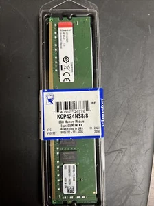 Kingston 8GB KCP424NS8/8 Desktop 1.2v DDR4-2400(1x8GB,288P) *sealed . - Picture 1 of 4