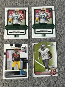 4 Rc Lot Romeo Doubs Rookie Card Lot 4 Packers - Bild 1 von 5