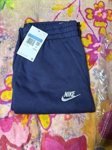 Nike Youth Club Fleece Jogger Pants Navy Blue Size M - Picture 1 of 4