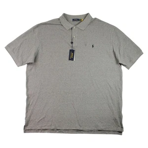 Polo Ralph Lauren Polo Shirt Big & Tall Mens 4XLT Gray Heather Short Sleeve $125 - Picture 1 of 9