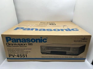 Panasonic PV-4551 VHS OmniVision 4 Head VCR Blue Line ~ No Manual - Picture 1 of 11