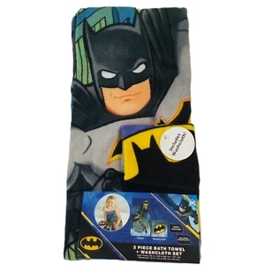 Batman Bath Towel & Wash Cloth Set for Kids NEW - Picture 1 of 5