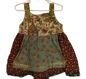 MATILDA JANE LITTLE GIRL'S SIZE 4 SUNDRESS MULTILAYER PRINT - Picture 1 of 6