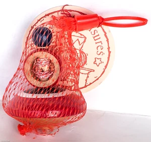 Juguete de madera de colección Midwest of Cannon Falls rojo corredor top hecho en Taiwán #665605 NUEVO - Imagen 1 de 6