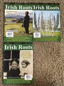 Lot Of 3 Irish Roots 89 103 104 Magazine 2014 2017 Genealogy - Picture 1 of 4