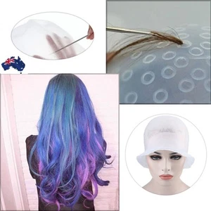 Hair Colouring Highlighting Dye Cap Frosting Tipping Reusable Silicone Salon cap - Picture 1 of 5
