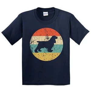 Cocker Spaniel Shirt - Retro Cocker Spaniel Kids T-Shirt - Youth Shirt - Picture 1 of 4