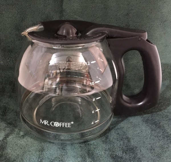 Vintage Mr. Coffee Glass Replacement Pot Carafe 12 Cup Daisys Brown Handle (T07) Photo Related