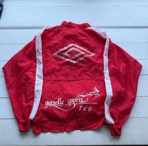 70s Umbro Taiwan Made Red Vintage Winter Jacket Mens Medium Aarchive sports - Picture 1 of 11