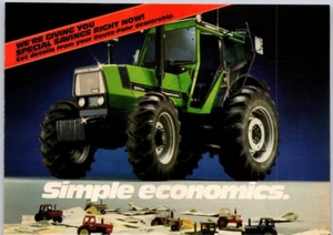 PRINT AD Deutz Fahr DX 6.50 Powermatic Tractor 1984 Simple Economics - Picture 1 of 2