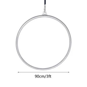 90cm Aerial Lyra Hoop Gymnastic Equipment Lifting Ring Yoga Ring Dance Stainless - Picture 1 of 11