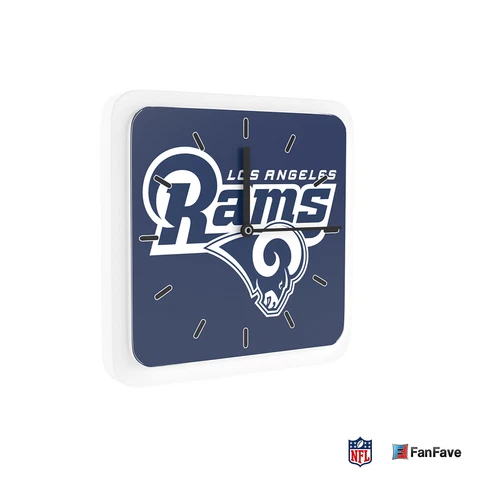 New 3 in 1 NFL Los Angeles Rams Home Office Decor Wall Desk Magnet Clock 6" Cover
