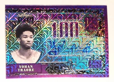 2022 Leaf Metal Basketball Yohan Traore Auto /15 So Money SM-YT-1 Tigers Gauchos - Image 1 of 2