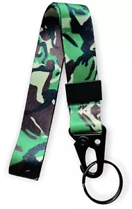 20mm Camo Woodland Print Wrist Lanyard for Camera / Phone / Keys & More - Zdjęcie 1 z 1