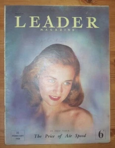 LEADER MAGAZINE Vol 7 No 17 25TH FEB 1950 40 YEARS OF FILM GLAMOUR - Picture 1 of 21