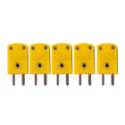 5Pcs K Type Male/Female Mini Connectors Plug Thermocouple Temperature Sensors Kj