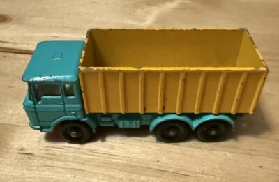 Volquete Lesney Matchbox #47 vintage *camión contenedor* azul Foto 1 de 4