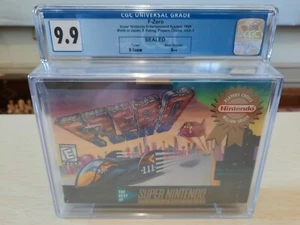F-Zero SNES Super Nintendo New Factory Sealed Video Game CGC Graded 9.9 A++ - Picture 1 of 5