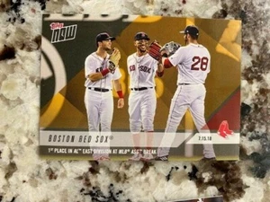 2018 TOPPS NOW CARD BONUS CARD BOSTON RED SOX 1ST PLACE AT ASG BREAK RTOD - Picture 1 of 1